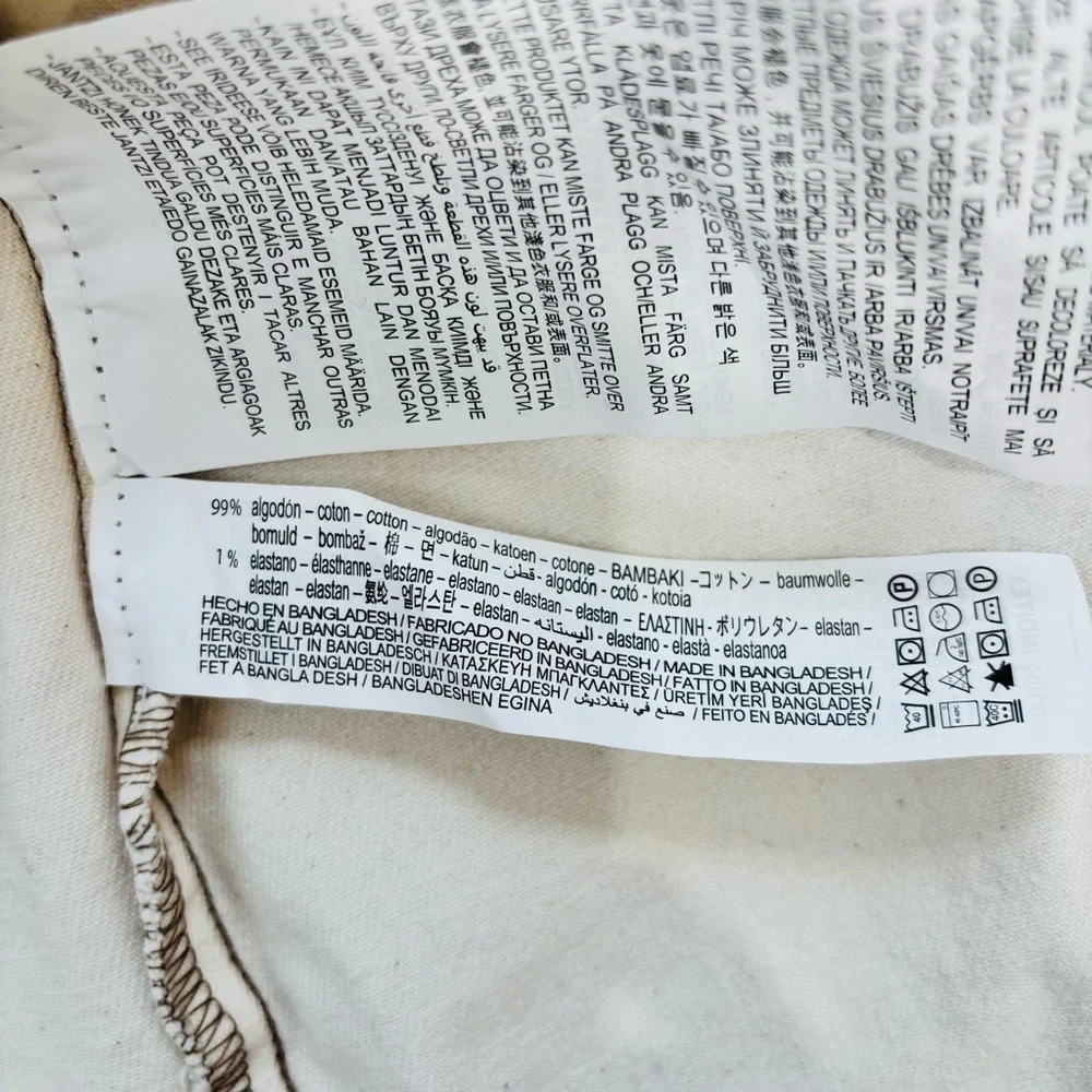 Zara Bodycon Overall Sleeveless corset Black Button Front Off White Denim Dress - Picture 11 of 16